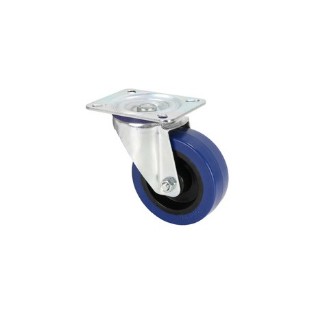 RUEDA 100 mm AZUL SIN FRENO