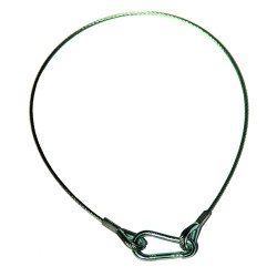 CABLE DE SEGURIDAD DE ACERO (3 mm x 60 cm)