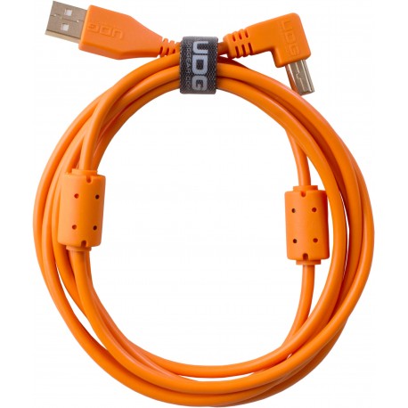 U95006OR - Ultimate Audio Cable USB 2.0 A-B Orange Angled 3m