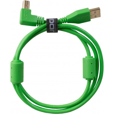 U95006GR - Ultimate Audio Cable USB 2.0 A-B Green Angled 3m