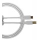 U96001WH - Ultimate Audio Cable USB 2.0 C-B White Straight 1,5m
