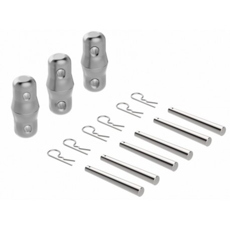 3 BULONES, 6 PINS, 6 R CLIPS PARA P25/30/40T