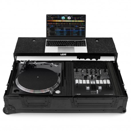 U91100BL - Ultimate Flight Case Single Turntable Battle/PLX-CRSS12+10/12 Mixer Plus