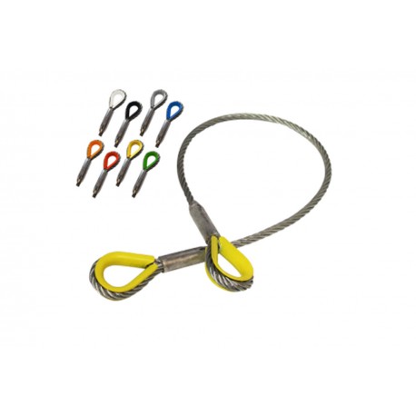 CABLE ACERO C/ PVC Ø 8MM WLL 0.80 TN 2M