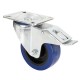 RUEDA 100 mm AZUL CON FRENO