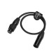 CABLE DATA DMX XLR3 0,5m - DMX 3-pin cable