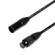 CABLE DATA DMX XLR3 1,5m - DMX 3-pin cable