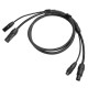 CABLE COMBO POWER-DATA XLR3 1,5m - Hybrid power and data cable combining TrueCON power and 3-pin XLR DMX in a single line