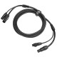 CABLE COMBO POWER-DATA XLR3 3,0m  - Hybrid power and data cable combining TrueCON power and 3-pin XLR DMX in a single line
