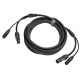 CABLE COMBO POWER-DATA XLR3 5,0m  - Hybrid power and data cable combining TrueCON power and 3-pin XLR DMX in a single line