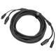 CABLE COMBO POWER-DATA XLR3 10,0 m  - Hybrid power and data cable combining TrueCON power and 3-pin XLR DMX in a single line