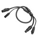 CABLE COMBO POWER-DATA XLR5 0,5 m  - Hybrid power and data cable combining TrueCON power and 5-pin XLR DMX in a single line