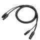 CABLE COMBO POWER-DATA XLR5 1,5 m  - Hybrid power and data cable combining TrueCON power and 5-pin XLR DMX in a single line