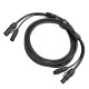 CABLE COMBO POWER-DATA XLR5 3,0 m  - Hybrid power and data cable combining TrueCON power and 5-pin XLR DMX in a single line