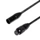 CABLE DATA ADAPTER DMX XLR3 M - XLR5 F  - DMX 3-pin Male to 5-pin Female Adapter
