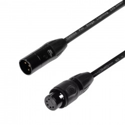 CABLE DATA ADAPTER DMX XLR3 M - XLR5 F  - DMX 3-pin Male to 5-pin Female Adapter