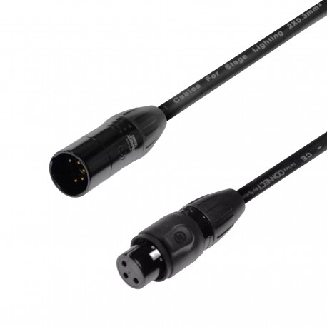 CABLE DATA ADAPTER DMX XLR5 M - XLR3 F  - DMX 5-pin Male to 3-pin Female Adapter