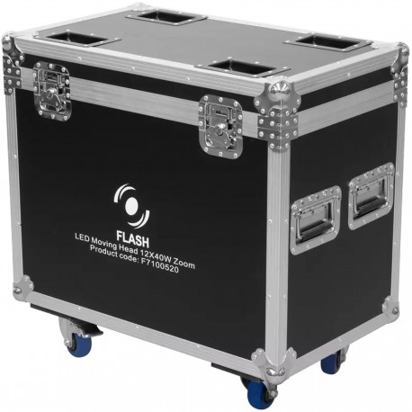 PACK 2UD WASH LED 1240 ZOOM CON F. CASE