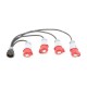 CABLE SOCAPEX MACHO. 4 SALIDAS. 400V 16A 3P+T