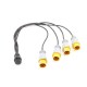 CABLE SOCAPEX HEMBRA. 4 SALIDAS. 400V 16A 3P+T