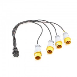 CABLE SOCAPEX HEMBRA. 4 SALIDAS. 400V 16A 3P+T